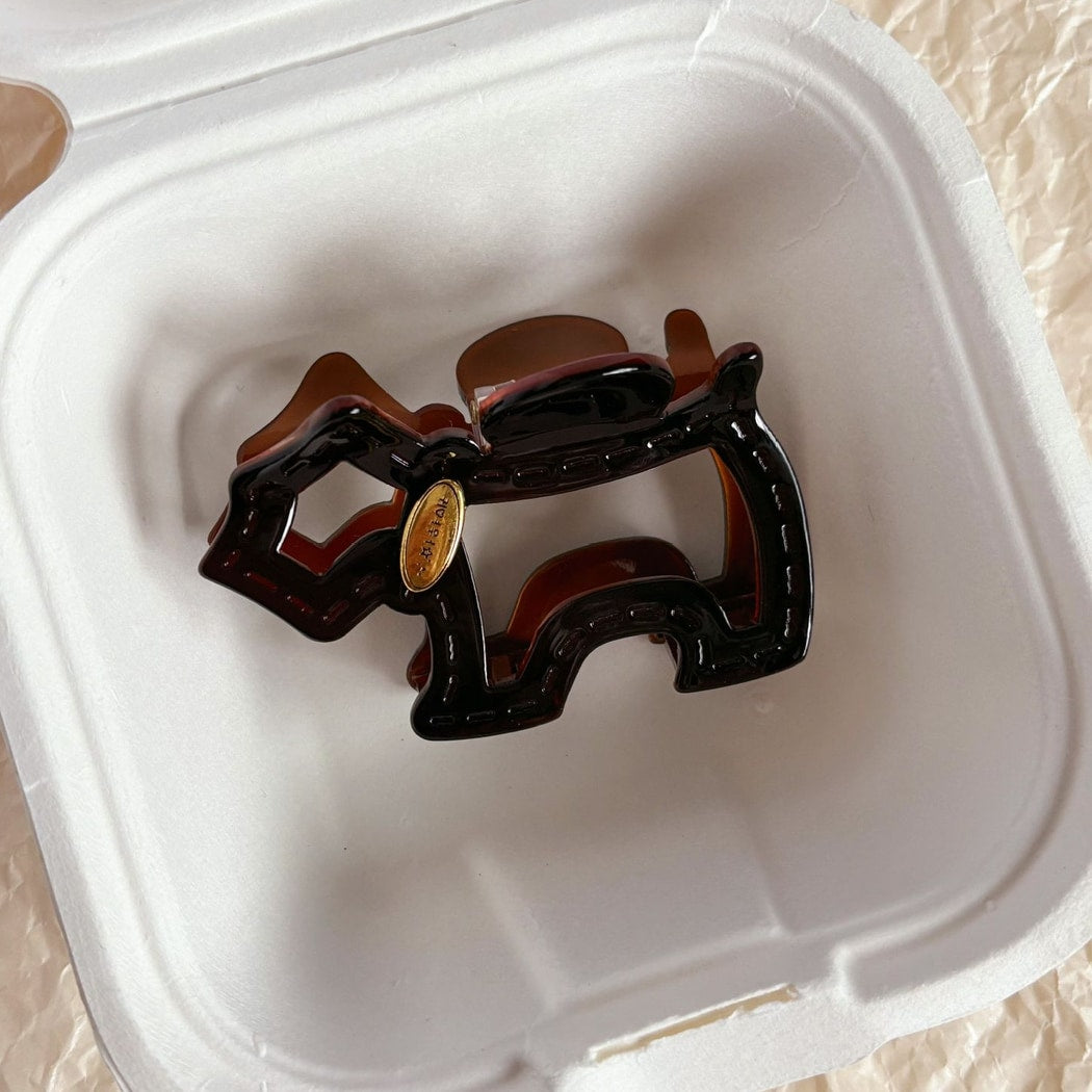 Beau - Cute Dog Shape PS Alloy Claw Hair Clip