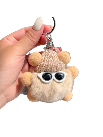 Keypus - Cute Black Coal Ball Elf Keychain