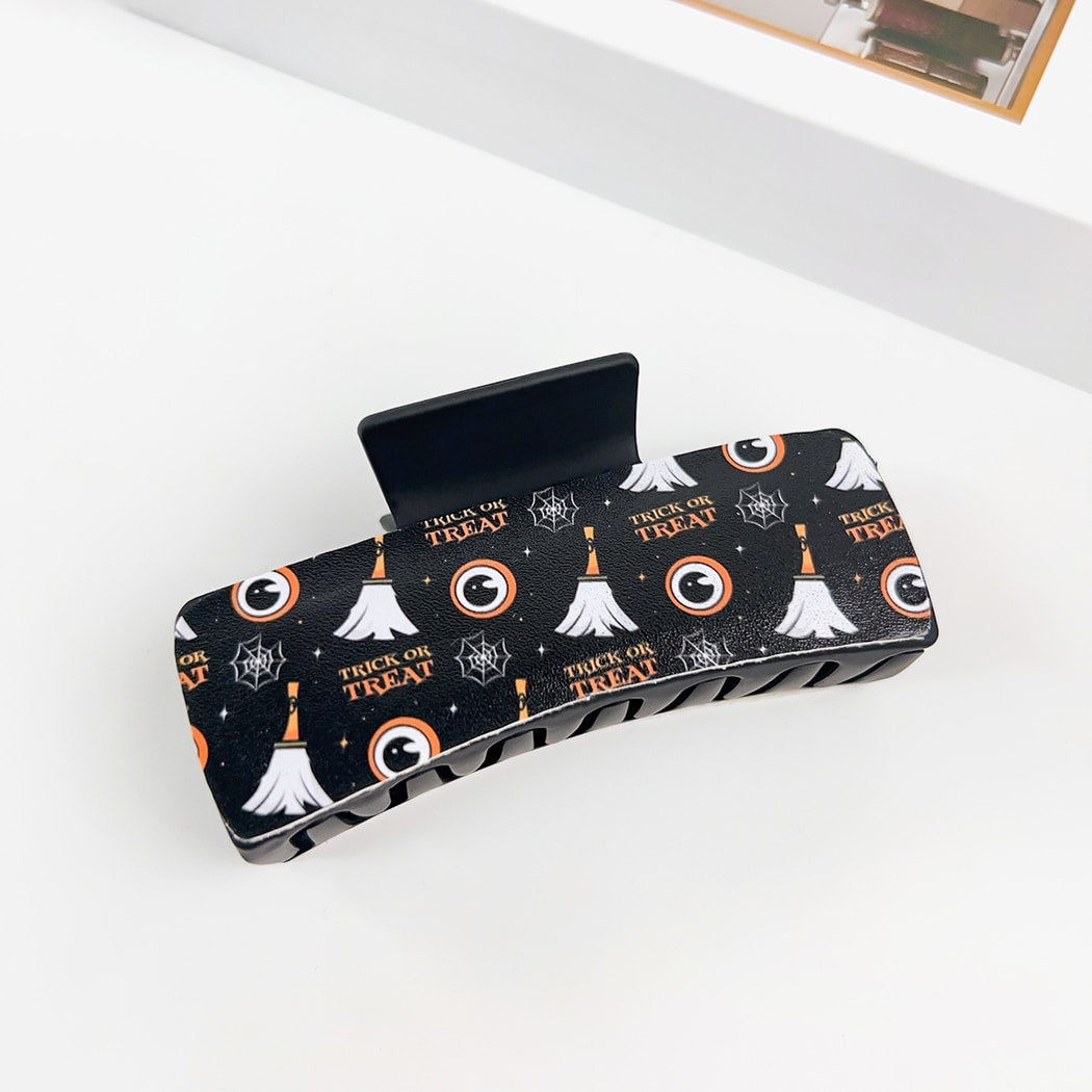 Beau - Halloween Ghost Print Claw Clip