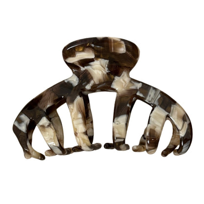 Beau - Irregular Acetate Fiber Alloy Claw Clip