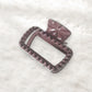 Beau - Retro Openwork Square Plastic Hair Claw Clip