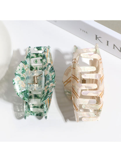 Beau - Vine Leaf Shaped Acetate Hair Clip