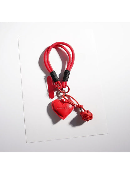 Keypus - Red Heart-Shaped Keyring