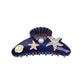 Beau - Ocean Acrylic Hair Claw with Rhinestones