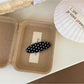 Beau - Oval Polka Dot Acetate Fiber Hair Clip
