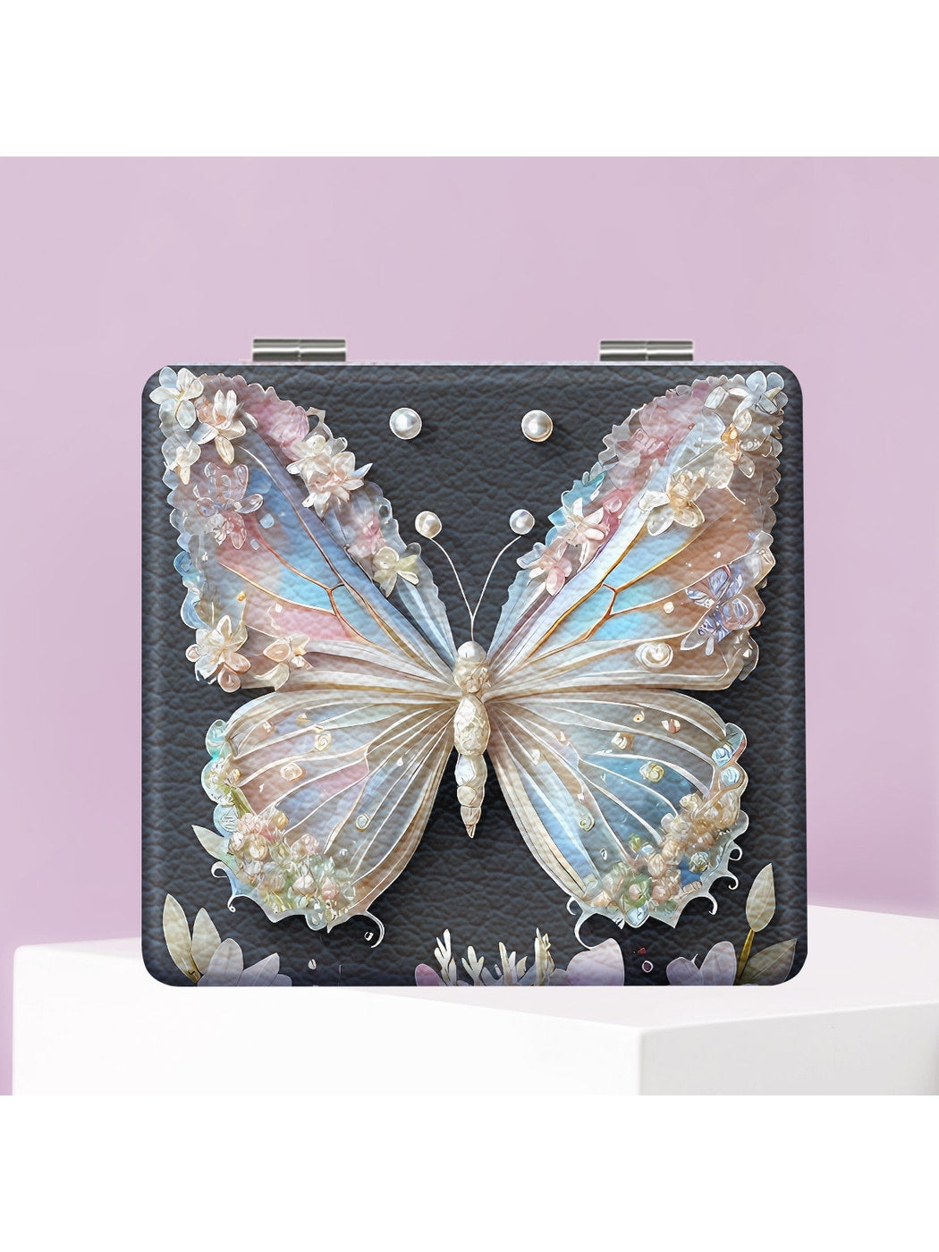 Mirroray - Dreamy Butterfly Design Folding Compact Mirror