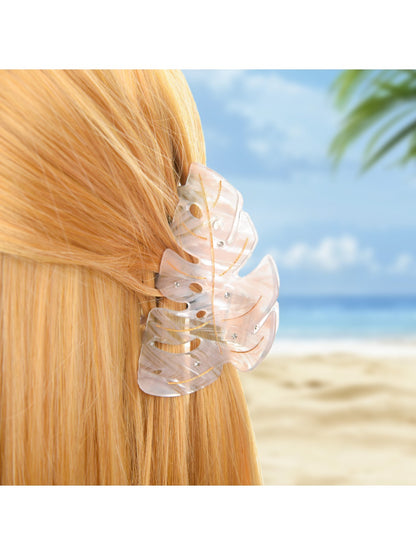 Beau - Acetate Leaf Shaped Hair Clip