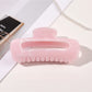 Beau - Glossy Marble Look Oval Hair Claw Clip