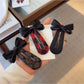 Beau - Polyester Alloy Bow Snap Hair Clip