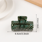 Beau - Rectangular Vintage Style Acrylic Claw Clip