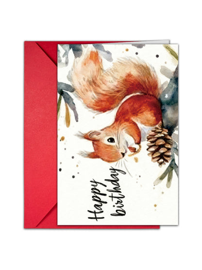 Carduria - Ink Style Animal Birthday Card