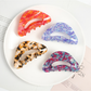 Beau - Acrylic Geometric Pattern Curved Claw Clip