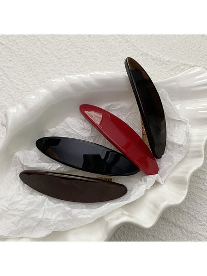 Beau - Solid Color Oval Hair Clip