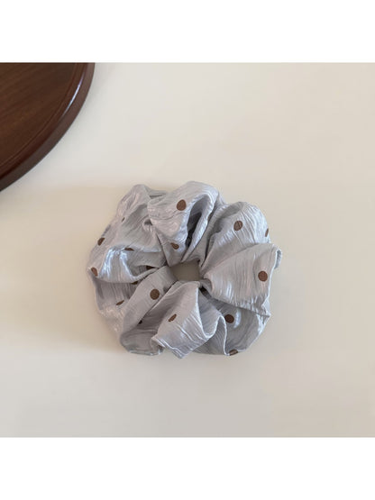 Gifty - Polyester Polka Dot Glossy Finish Scrunchie