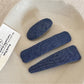 Beau - Minimal Oval Teardrop Geometric Hair Clip