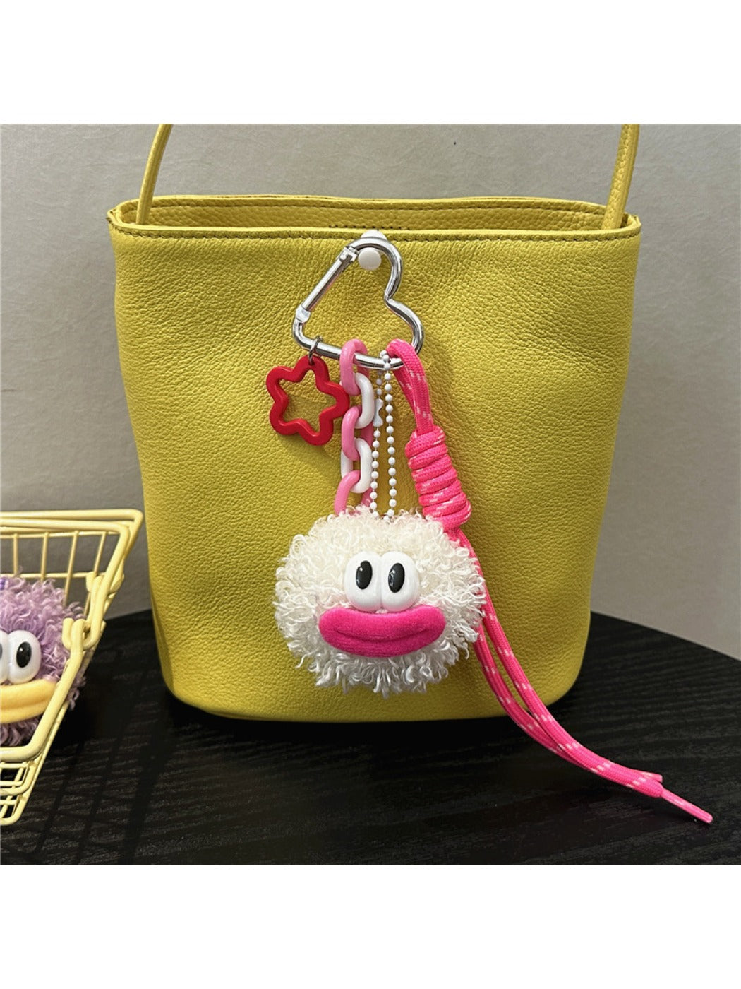 Keypus - Cute Quirky Pom Pom Keychain