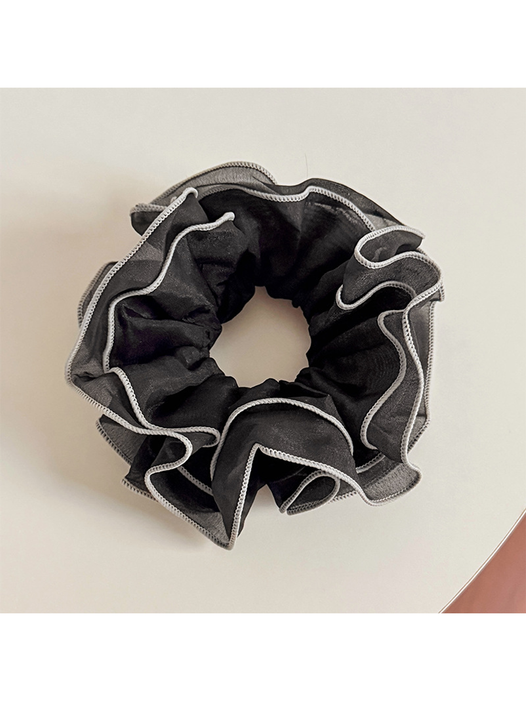 Gifty - Layered Contrast Oversized Hair Scrunchie