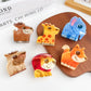 Beau cute animal shaped hair claw clip in beige with bear design