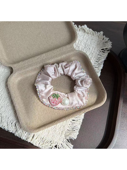 Gifty - Sweet Strawberry Detail Ponytail Scrunchie