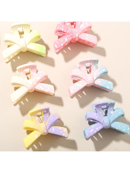 Beau - Gradient Bow Shaped Hair Claw Clip