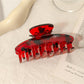 Beau - Vintage Leopard Print Half Moon Claw Clip