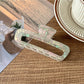 Beau - Glossy PVC Alloy Iridescent Hair Claw Clip