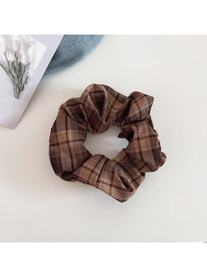 Gifty - Retro Plaid Fashion Scrunchie