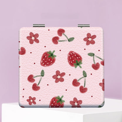 Mirroray - Portable Fruit Print Compact Makeup Mirror
