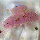 Beau - Cherry Print Clip Claw Hair Clip