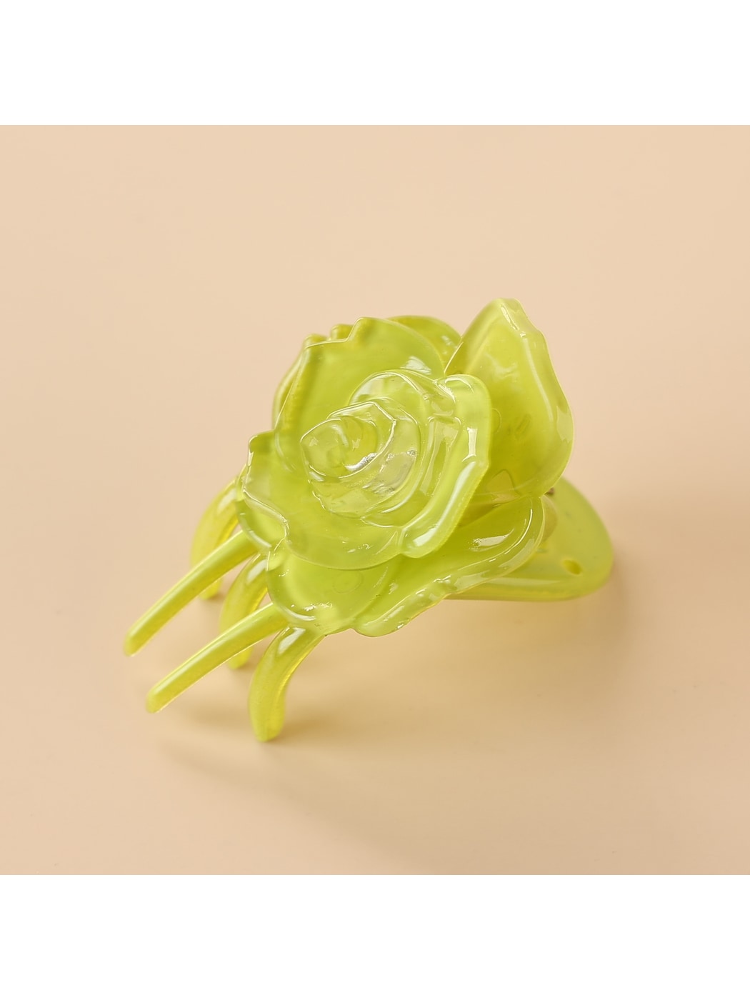 Beau - Rose Shape Plastic Hair Clip