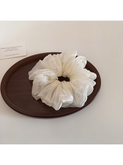 Gifty - Polyester Ruffled Sheer Look Scrunchie
