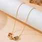 Nozari - Simple LOVE Letter Heart Pendant Necklace