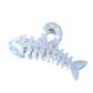 Beau fishbone shaped acetate hair clip photographed with soft shadows