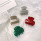 Beau - Sparkly Christmas Style Striped Claw Clip