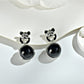 Earedge - Cute Panda Shaped Earrings