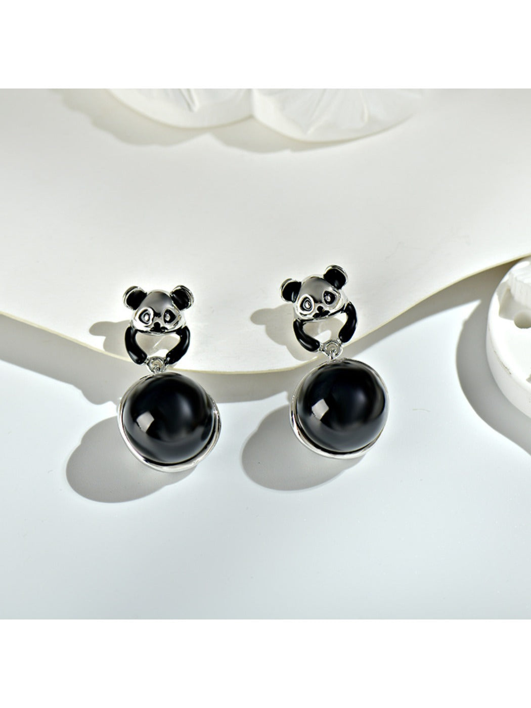 Earedge - Cute Panda Shaped Earrings