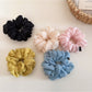 Gifty - Solid Color Ruffled Chiffon Scrunchie