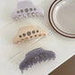 Beau - Solid Round-Cutout Hair Claw
