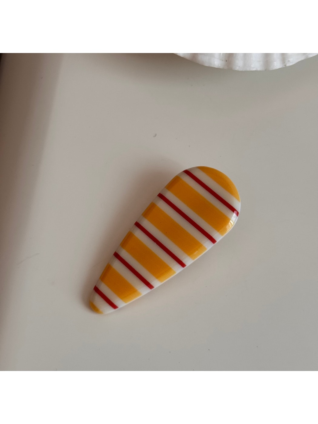 Beau - Colorful Stripe Pattern Acrylic Claw Clip