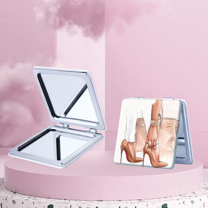 Mirroray - Cartoon Print Portable Touch-Up Makeup Mirror