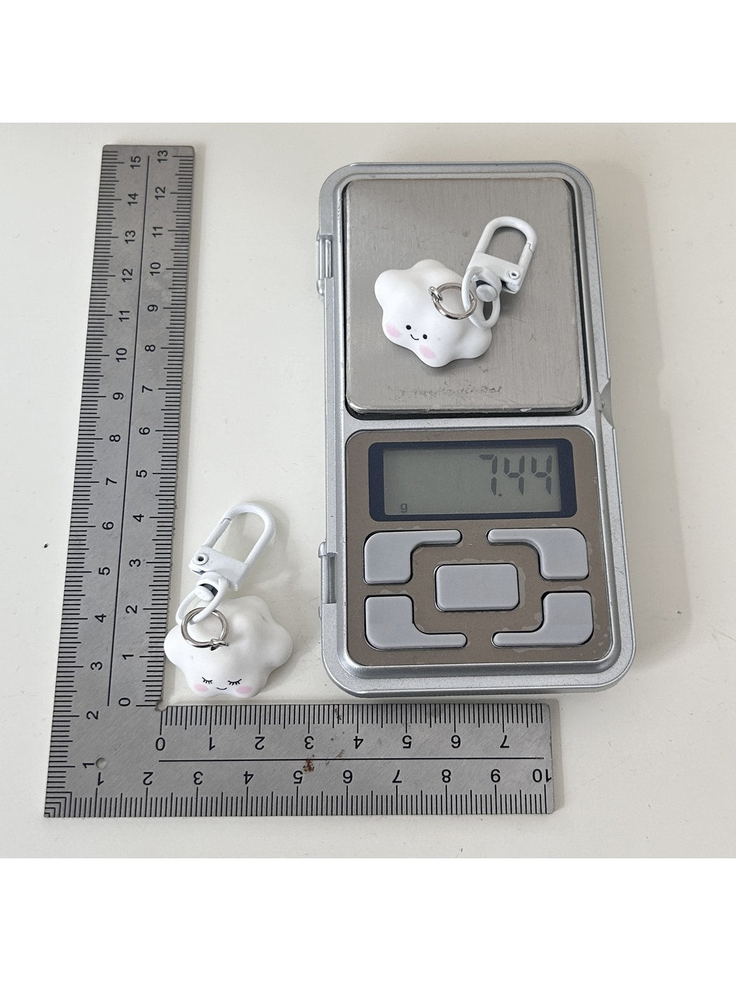 Keypus - Cute Cloud Face Keychain Bag Charm Keychain