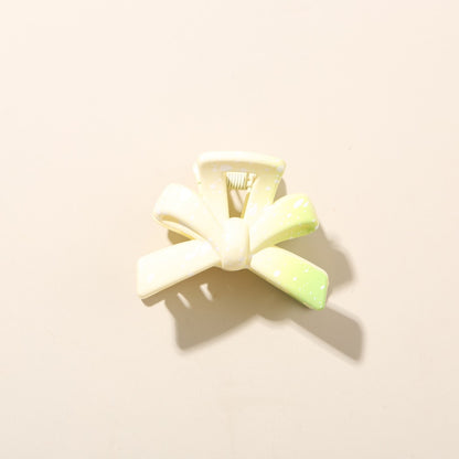 Beau - Gradient Speckled Bow Front Hair Claw Clip