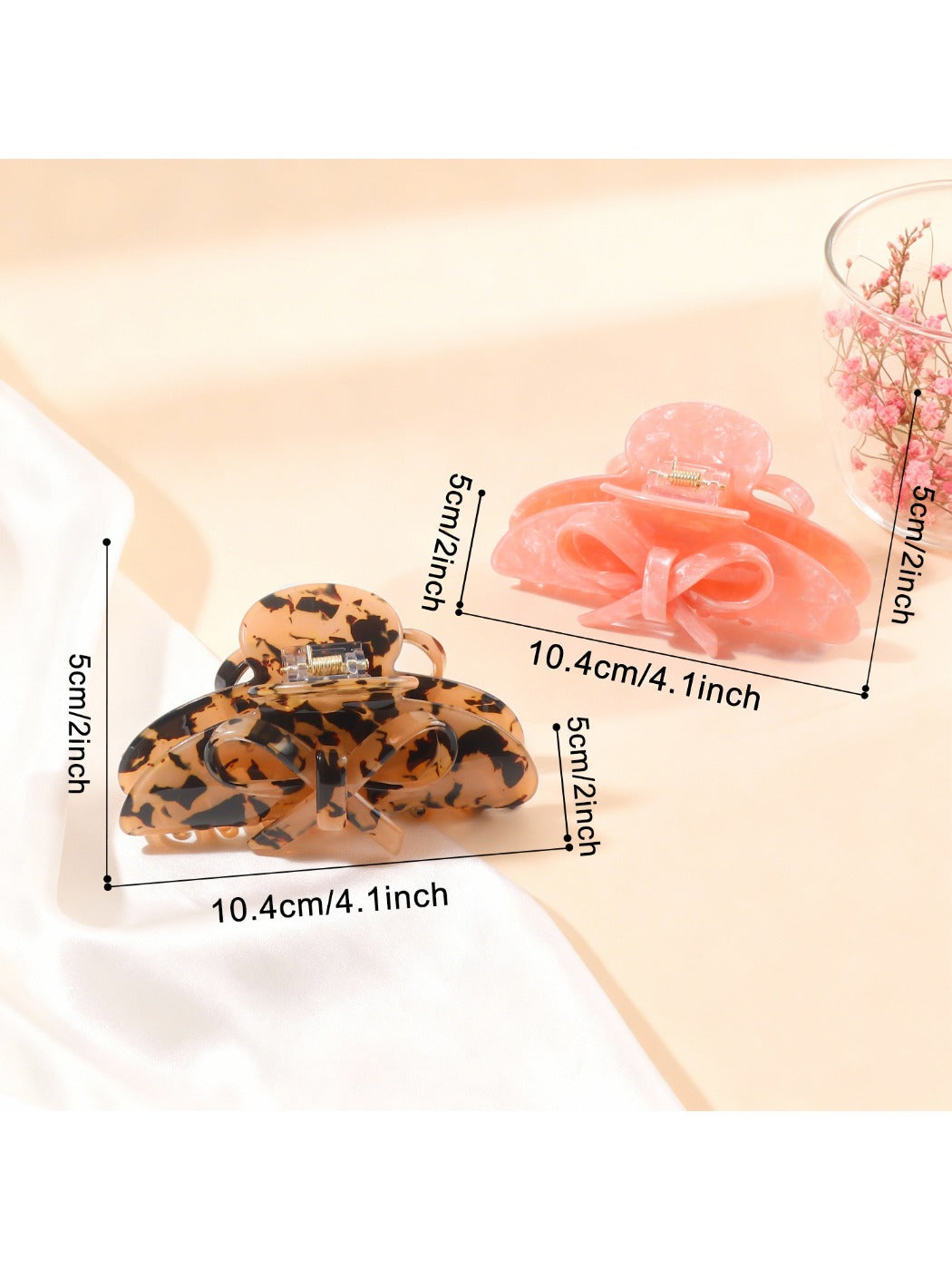 Beau - Fashionable Half Round Hair Claw Clips