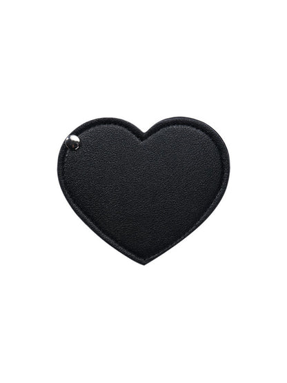 Mirroray - Elegant PU Leather Heart Folding Mirror