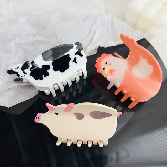 Beau - Cute Animal Shape Glossy Claw Clip
