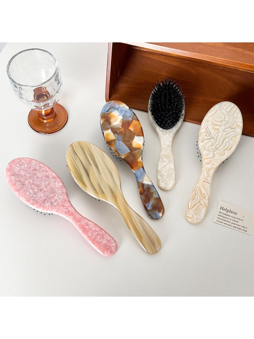 Camerow - Massage Air Cushion Hair Comb Acetate