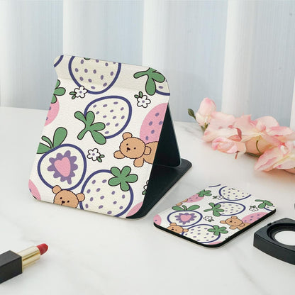 Mirroray - Strawberry Double-Sided Print Makeup Mirror