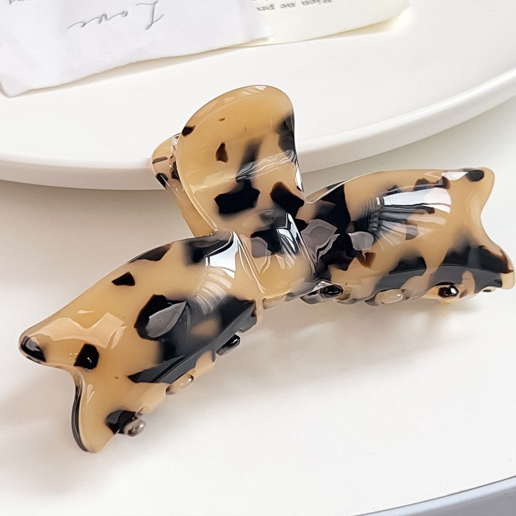 Beau - Elegant Bow Shape Acetate Hair Claw Clip