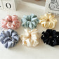 Gifty - Solid Color Satin Fabric Hair Ties