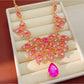 Nozari - Vintage Rhinestone Leaf Drop Jewelry